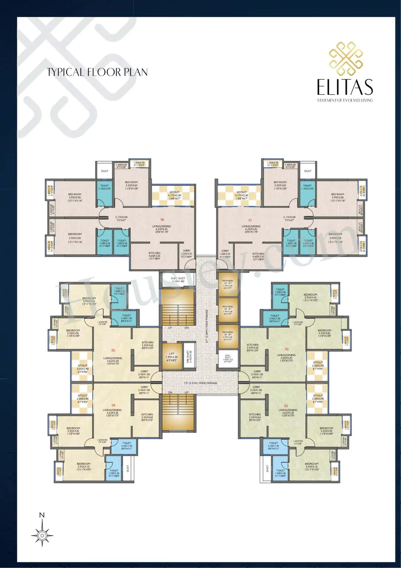 Eka Elitas Floor plan 1