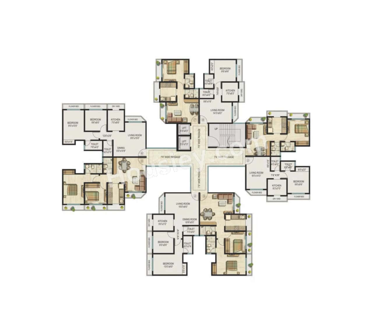 Ekta Parksville Floor plan 5