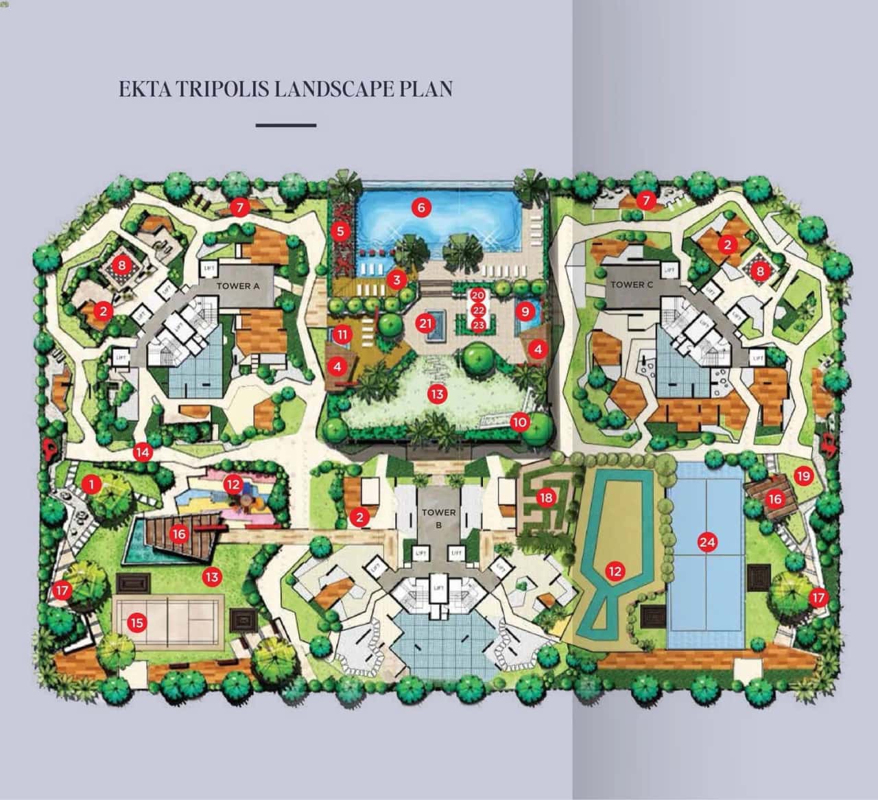 Ekta Tripolis Floor plan 1