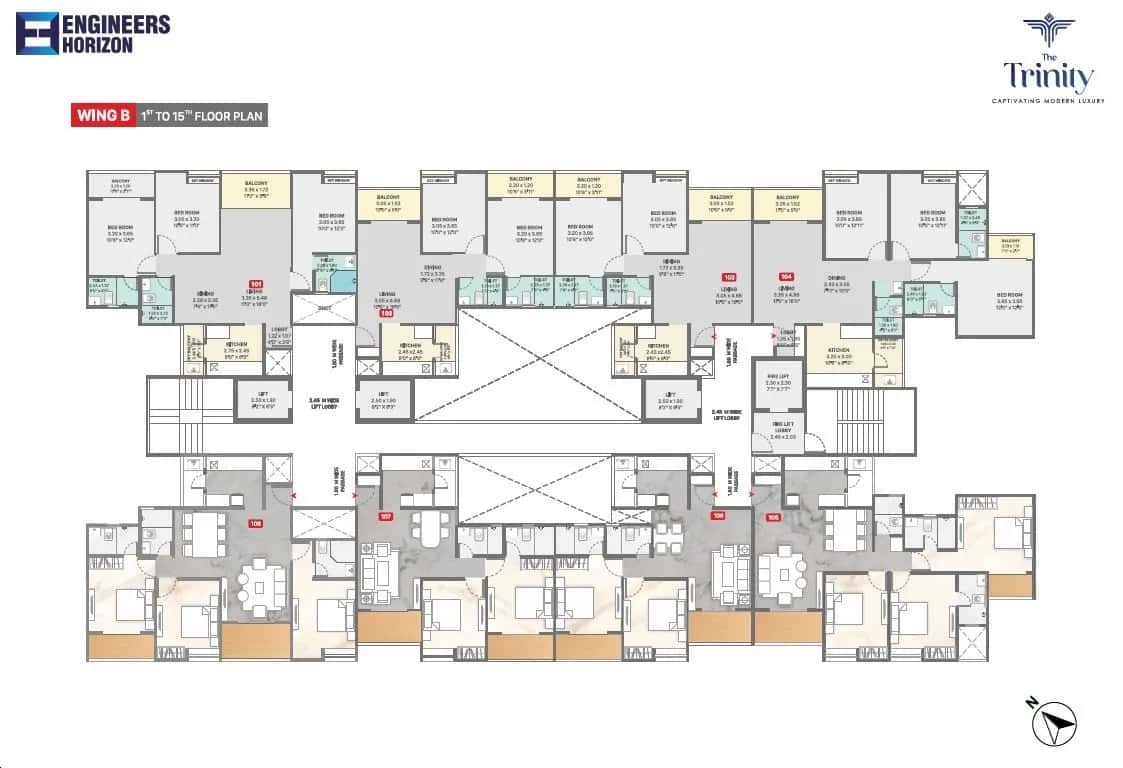 Engineers The Trinity Floor plan 1