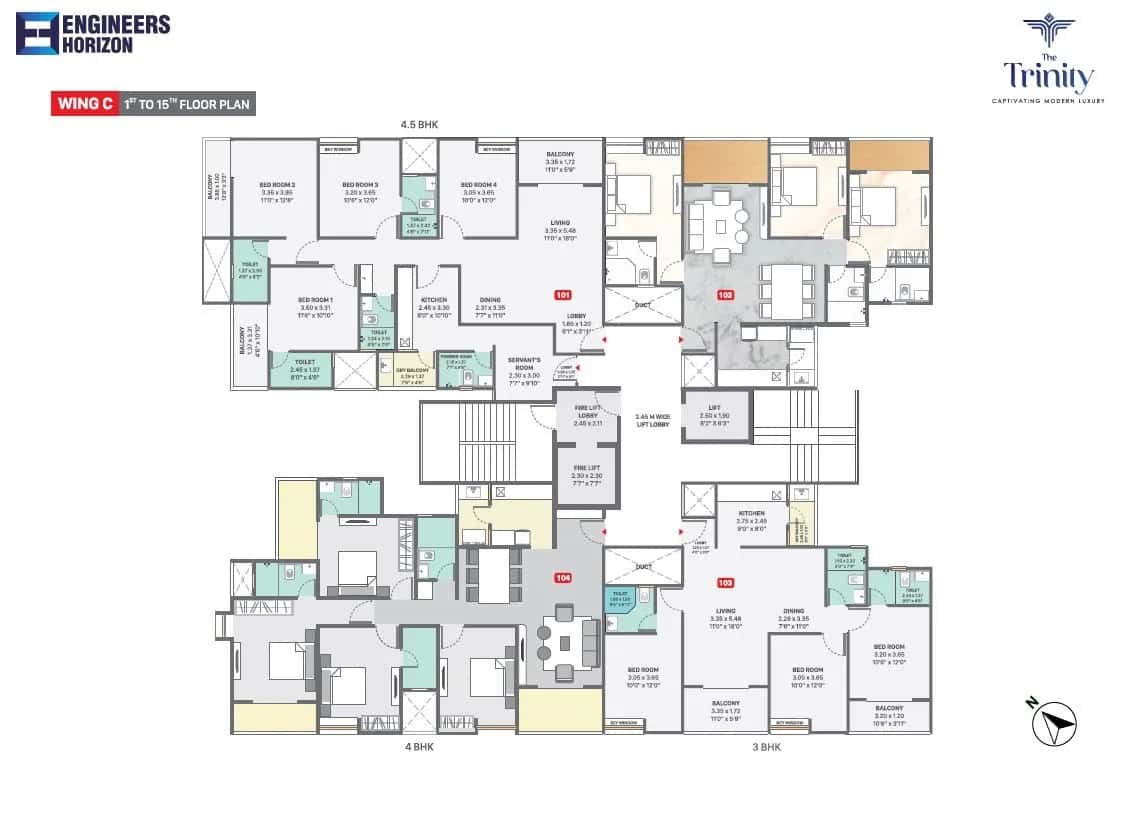 Engineers The Trinity Floor plan 2