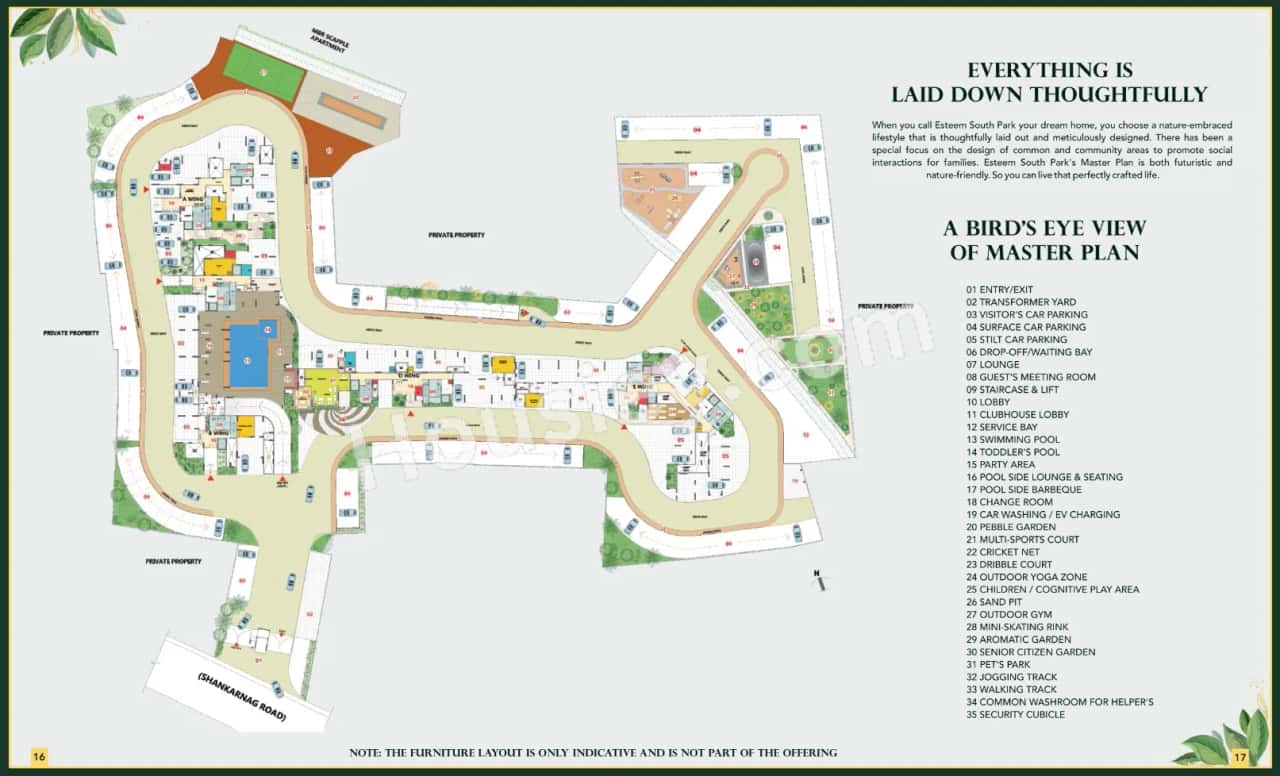 Esteem South Park Floor plan 2