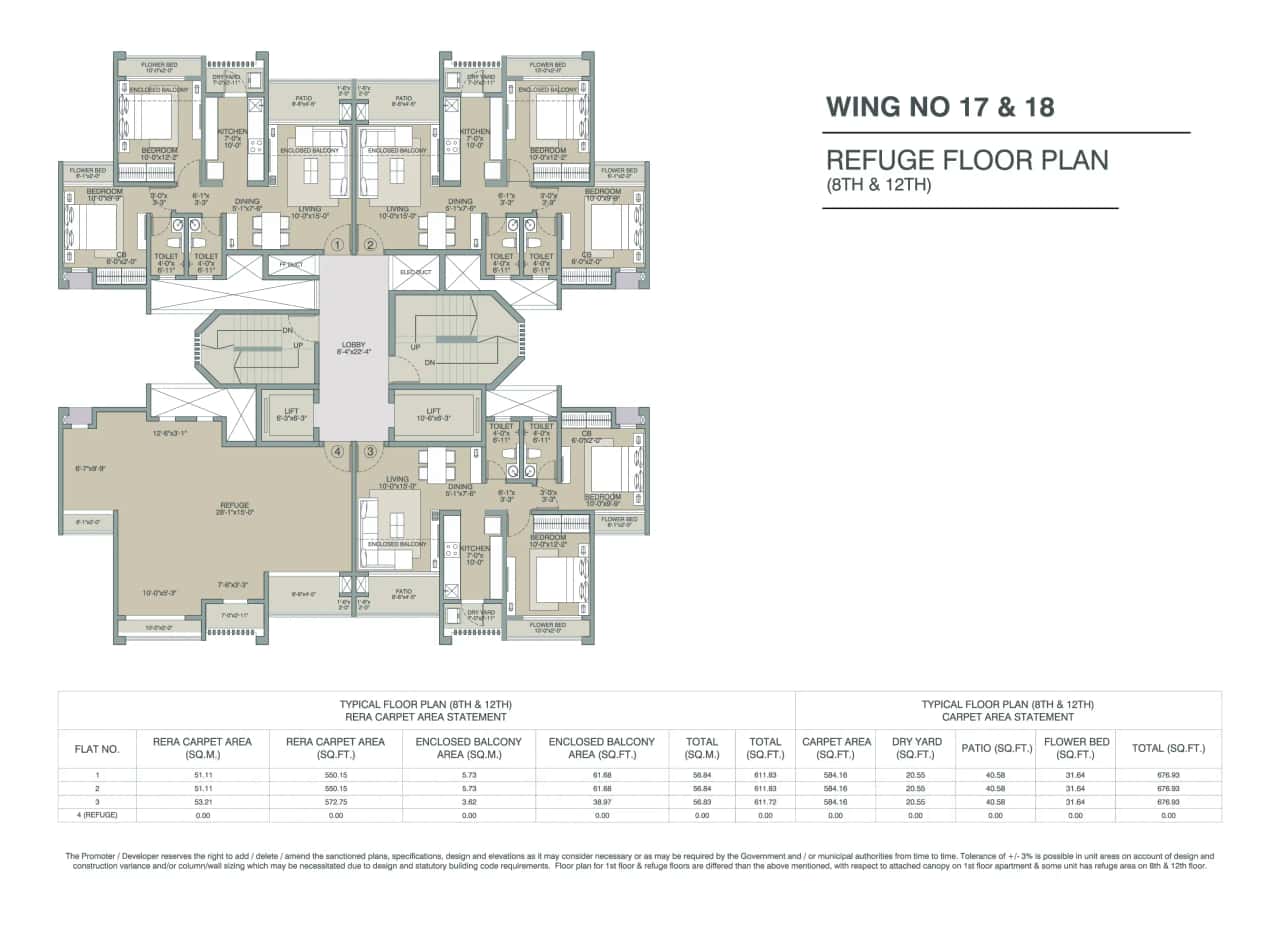 Evershine Amavi 303 Floor plan 2