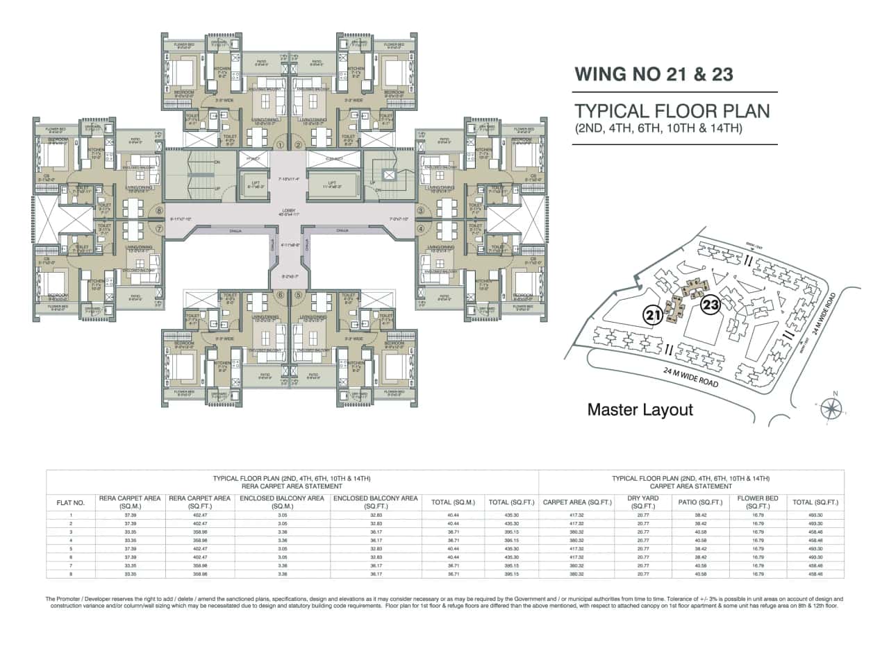 Evershine Amavi 303 Floor plan 4