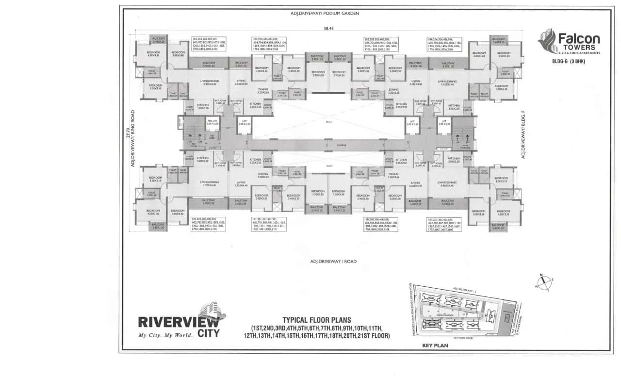 Riverview City Falcon Tower Floor plan 9