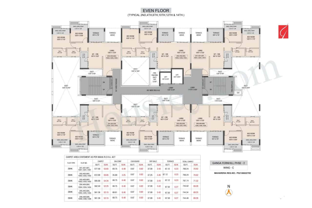 Ganga Fernhill Floor plan 1