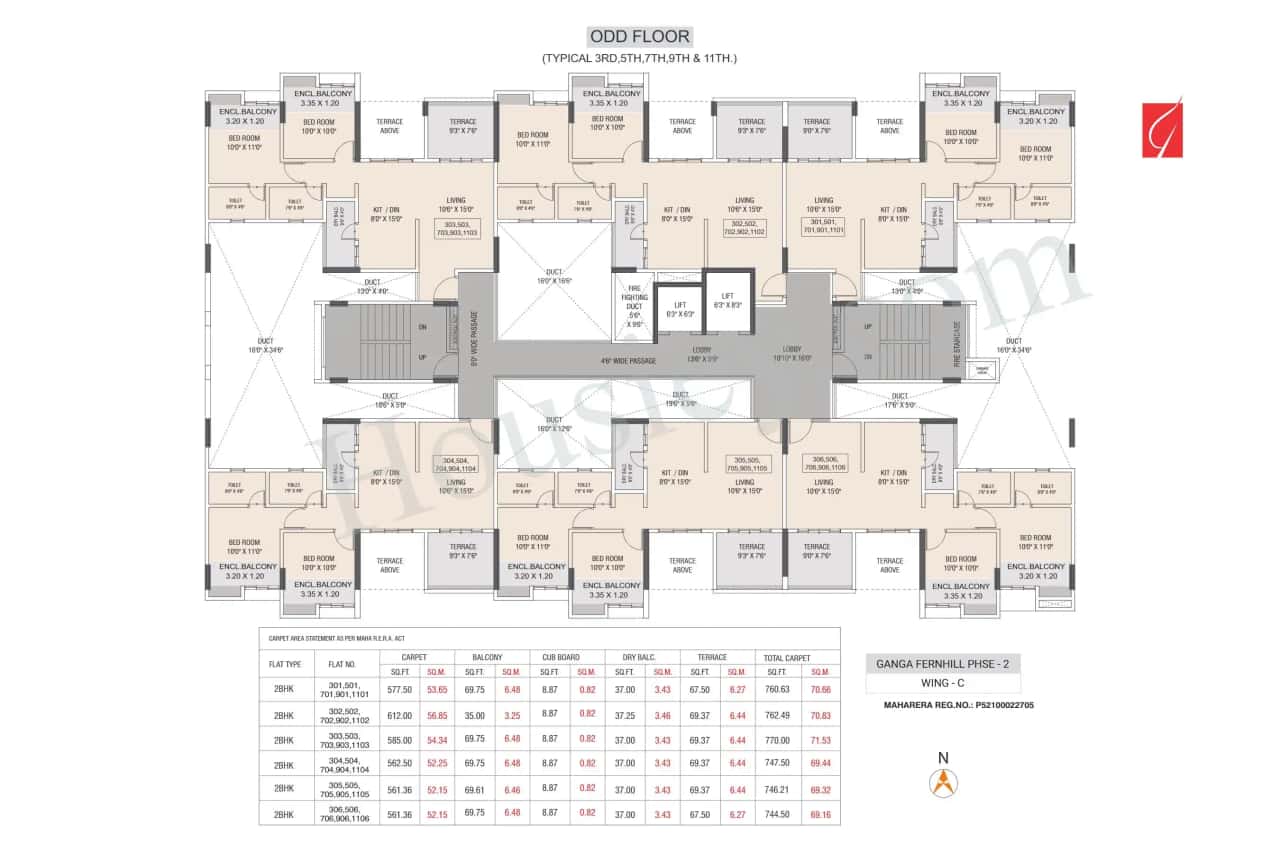 Ganga Fernhill Floor plan 2