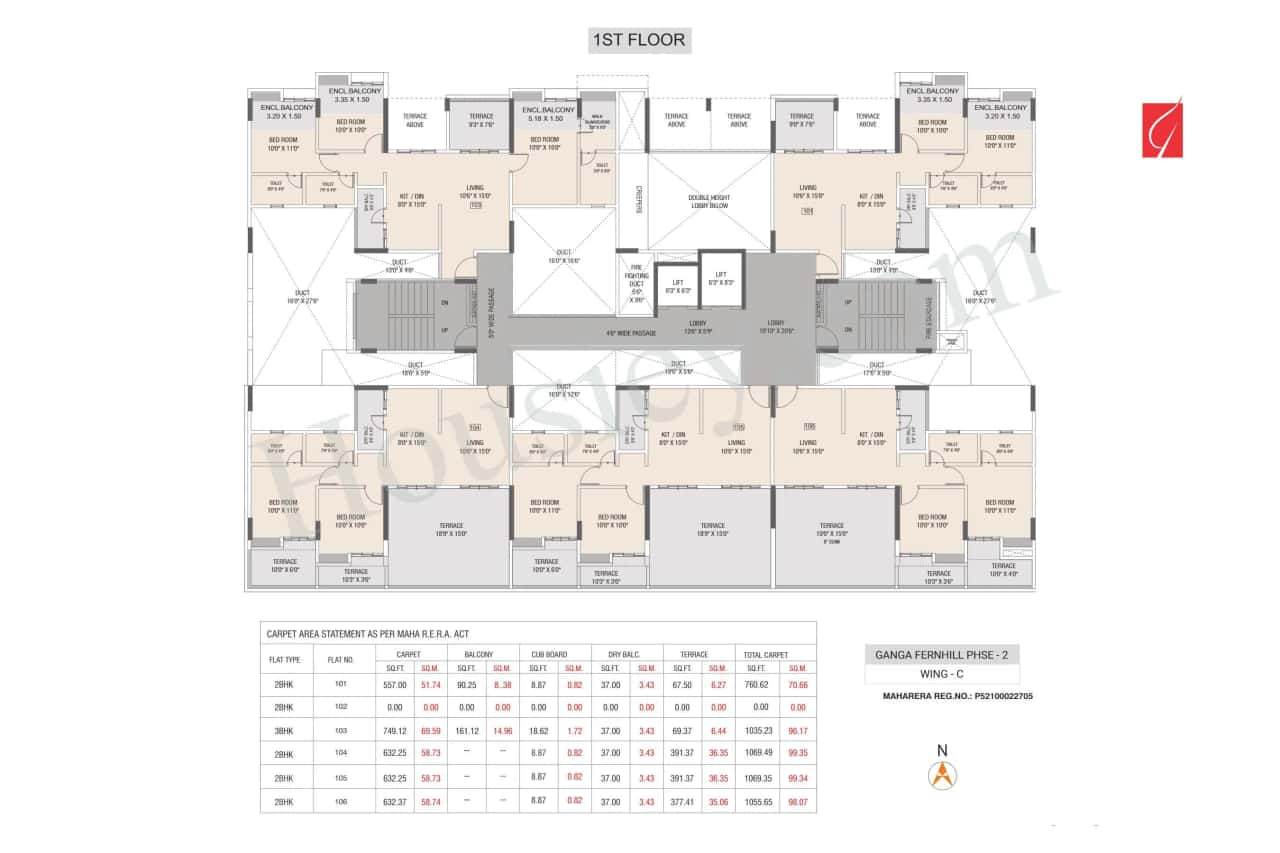 Ganga Fernhill Floor plan 3