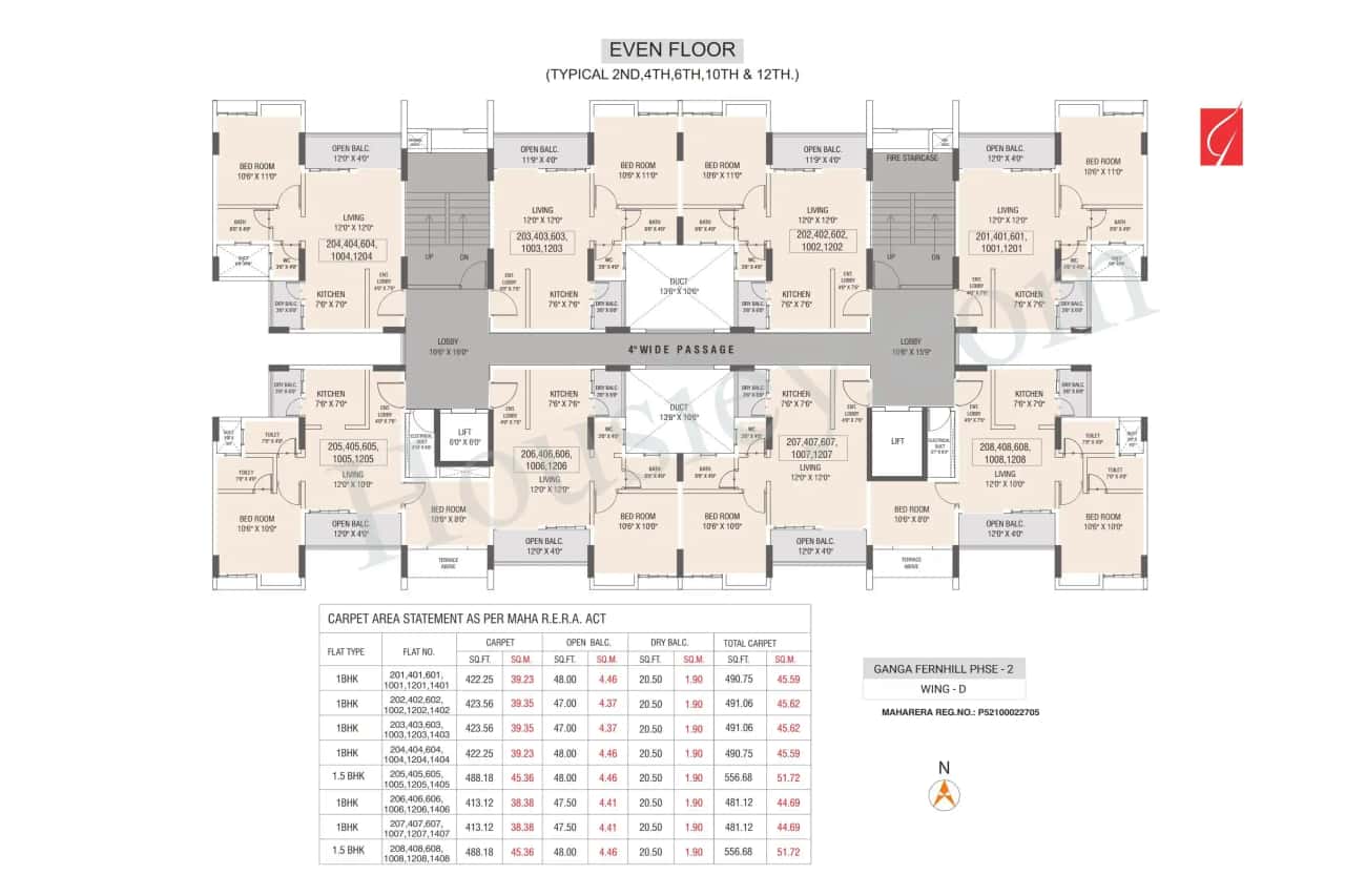 Ganga Fernhill Floor plan 4