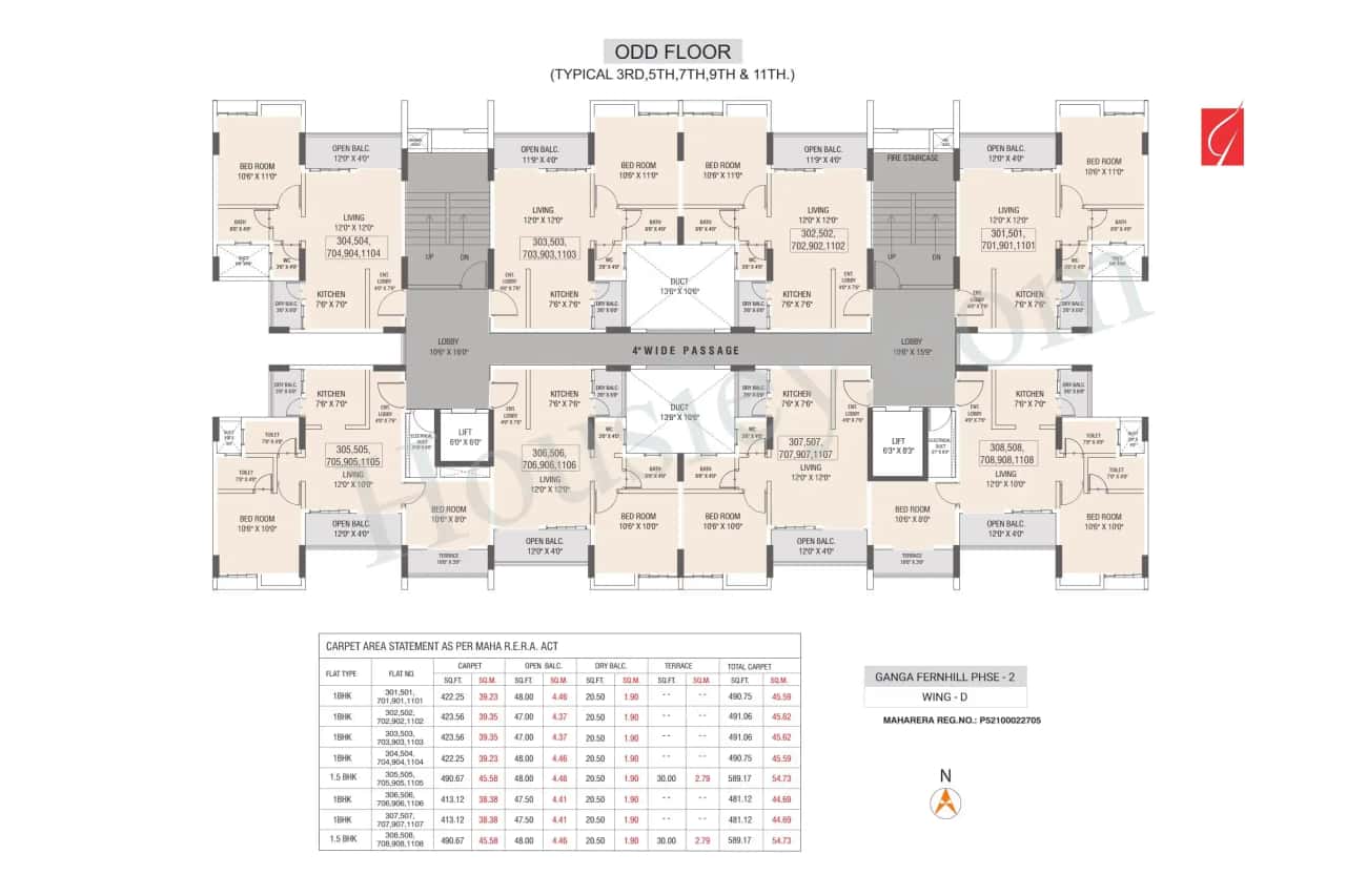 Ganga Fernhill Floor plan 5