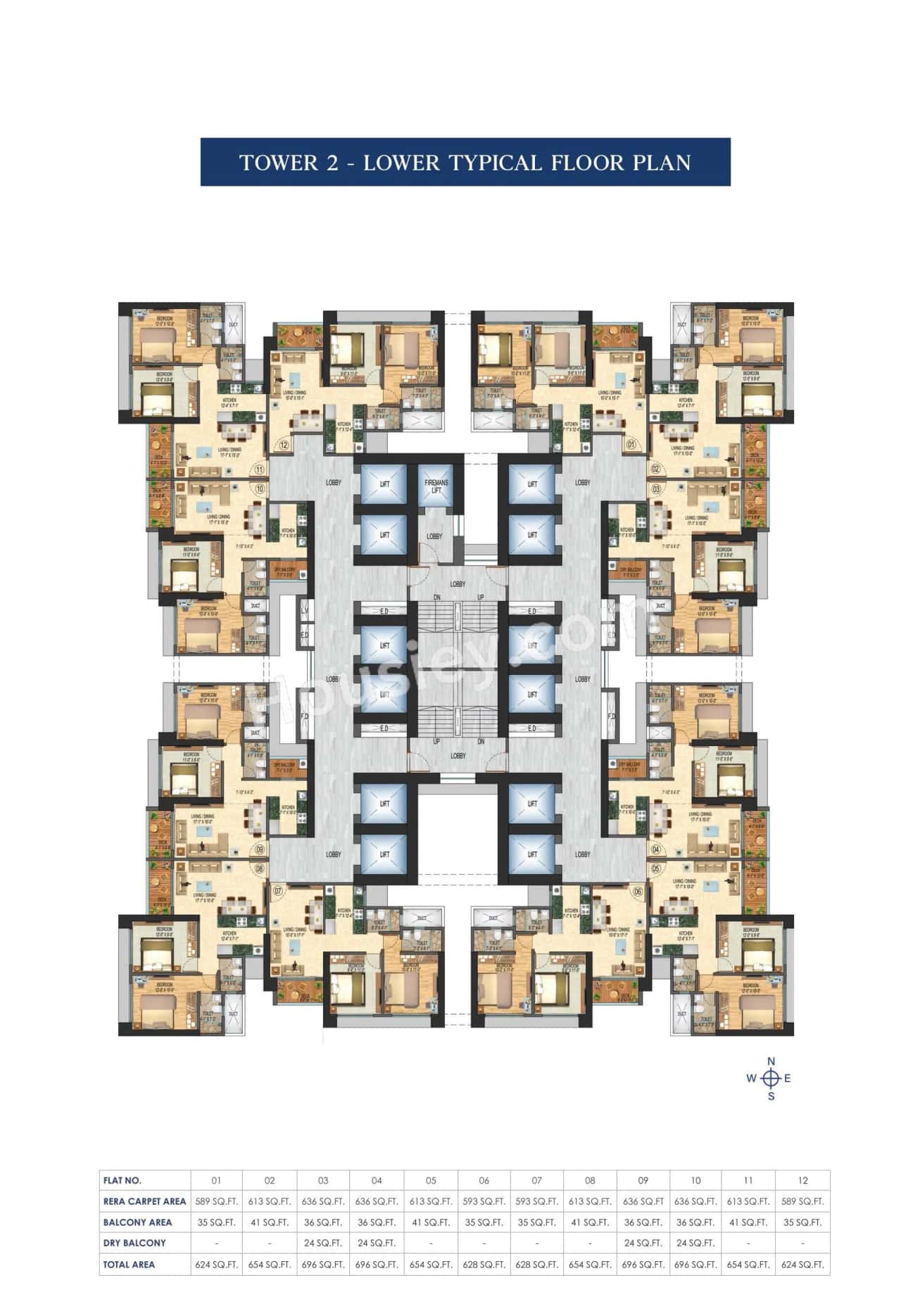Gauri Mumbai Million Floor plan 5