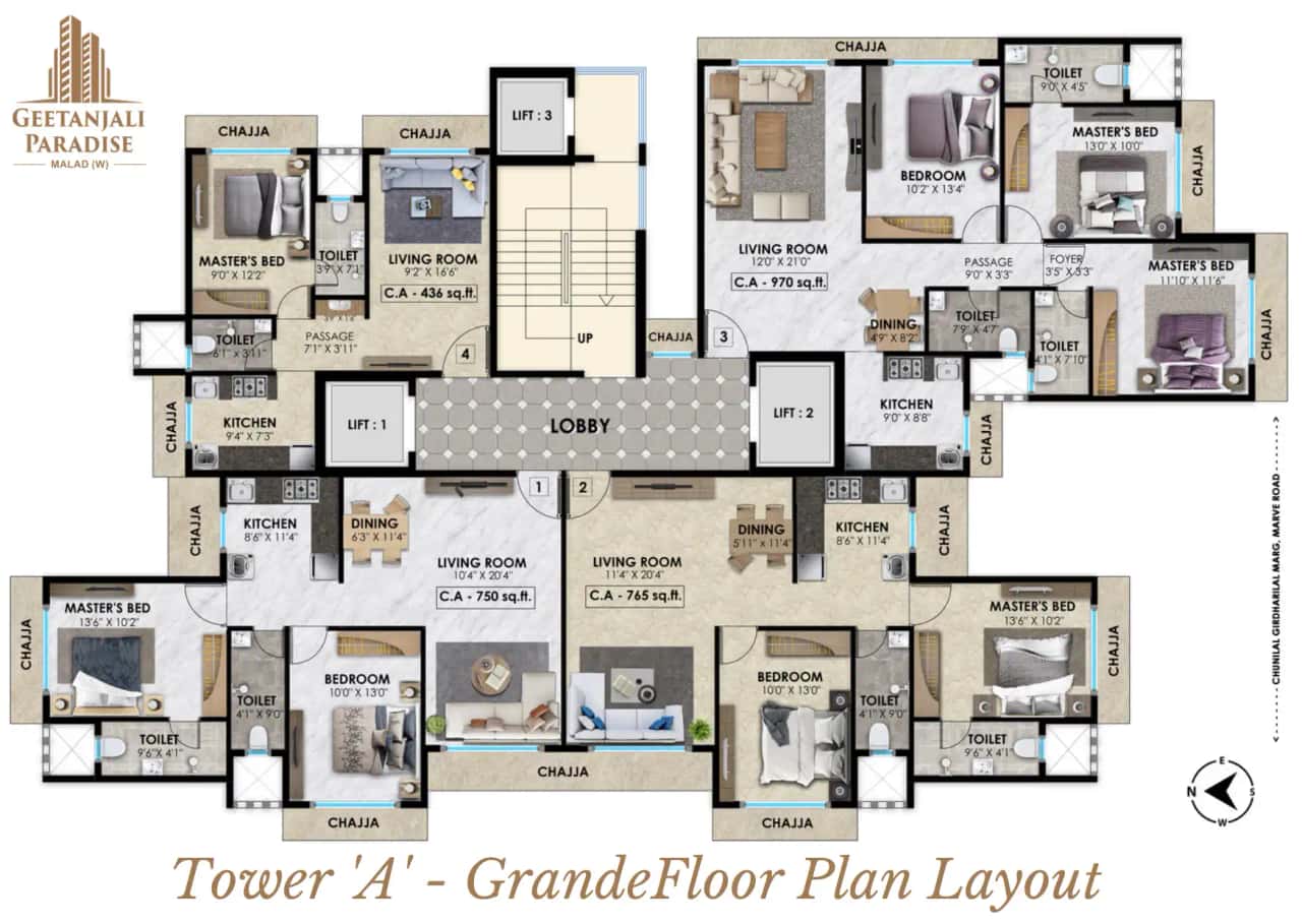 Vasundhara Geetanjali Paradise Floor plan 1