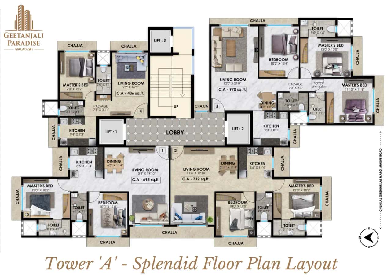Vasundhara Geetanjali Paradise Floor plan 2