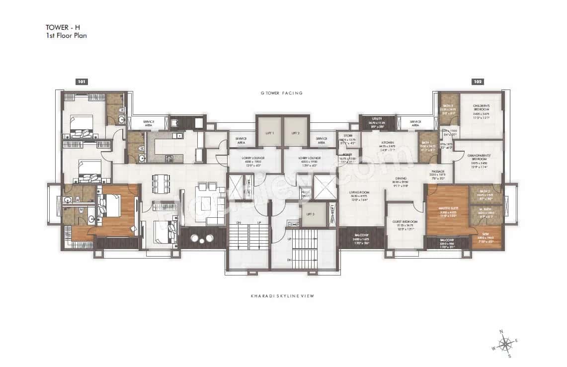 Gera World Of Joy Phase 2 Floor plan 1