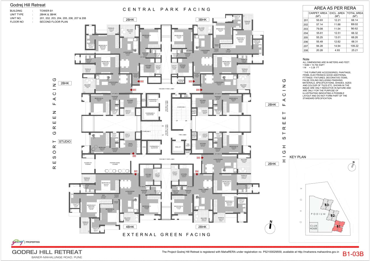 Godrej Hill Retreat Floor plan 3