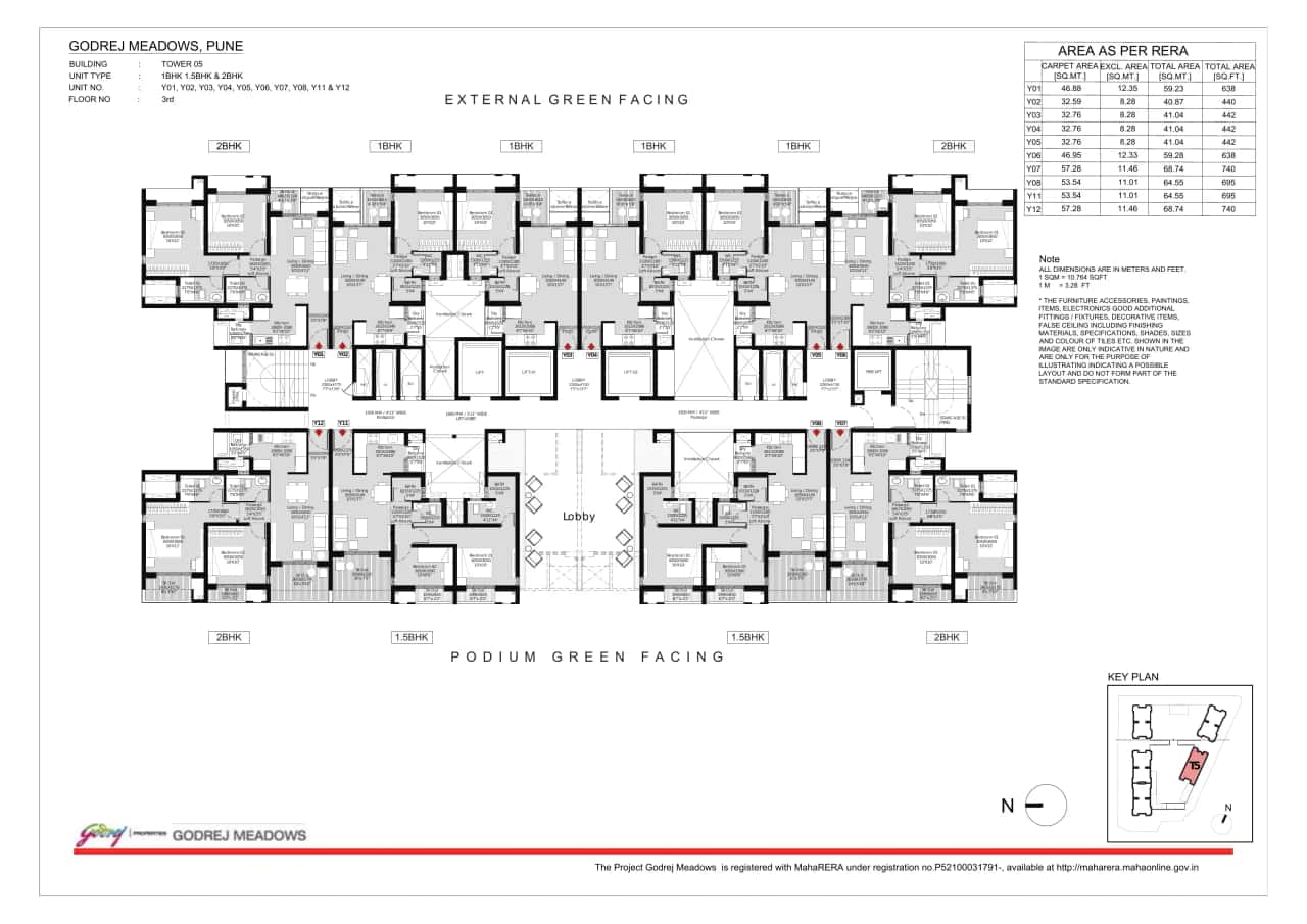 Godrej Meadows Floor plan 3
