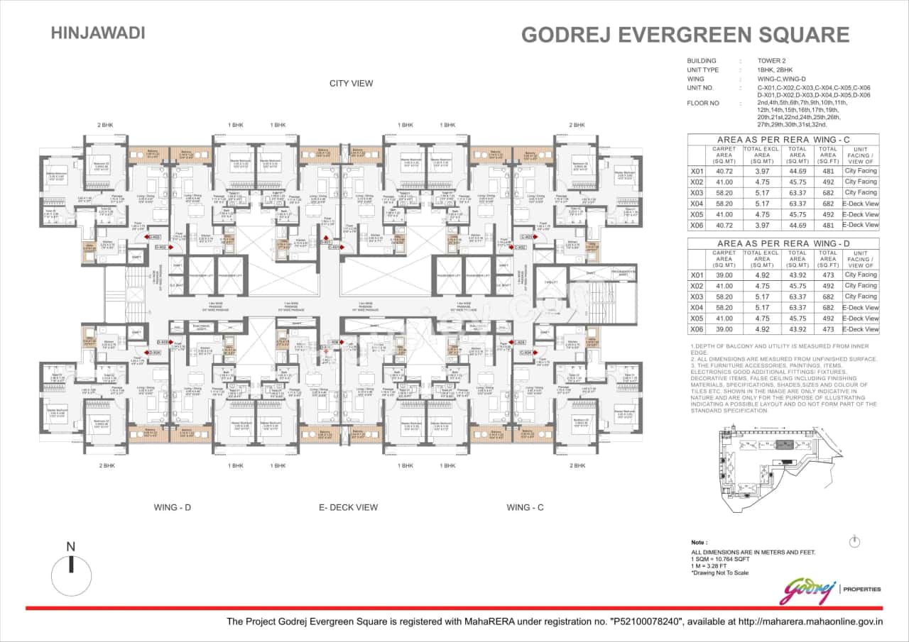 Godrej Evergreen Square Floor plan 1