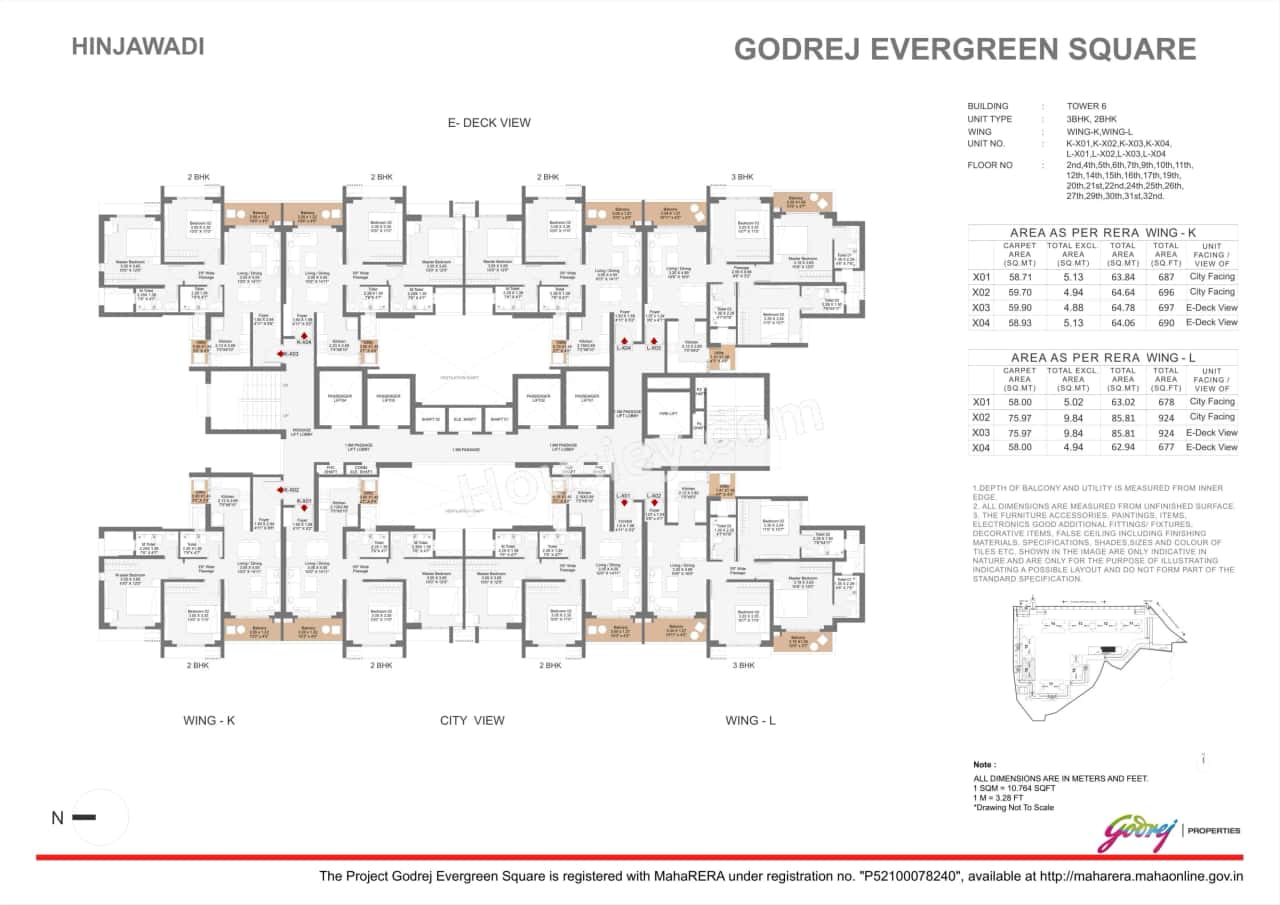 Godrej Evergreen Square Floor plan 4
