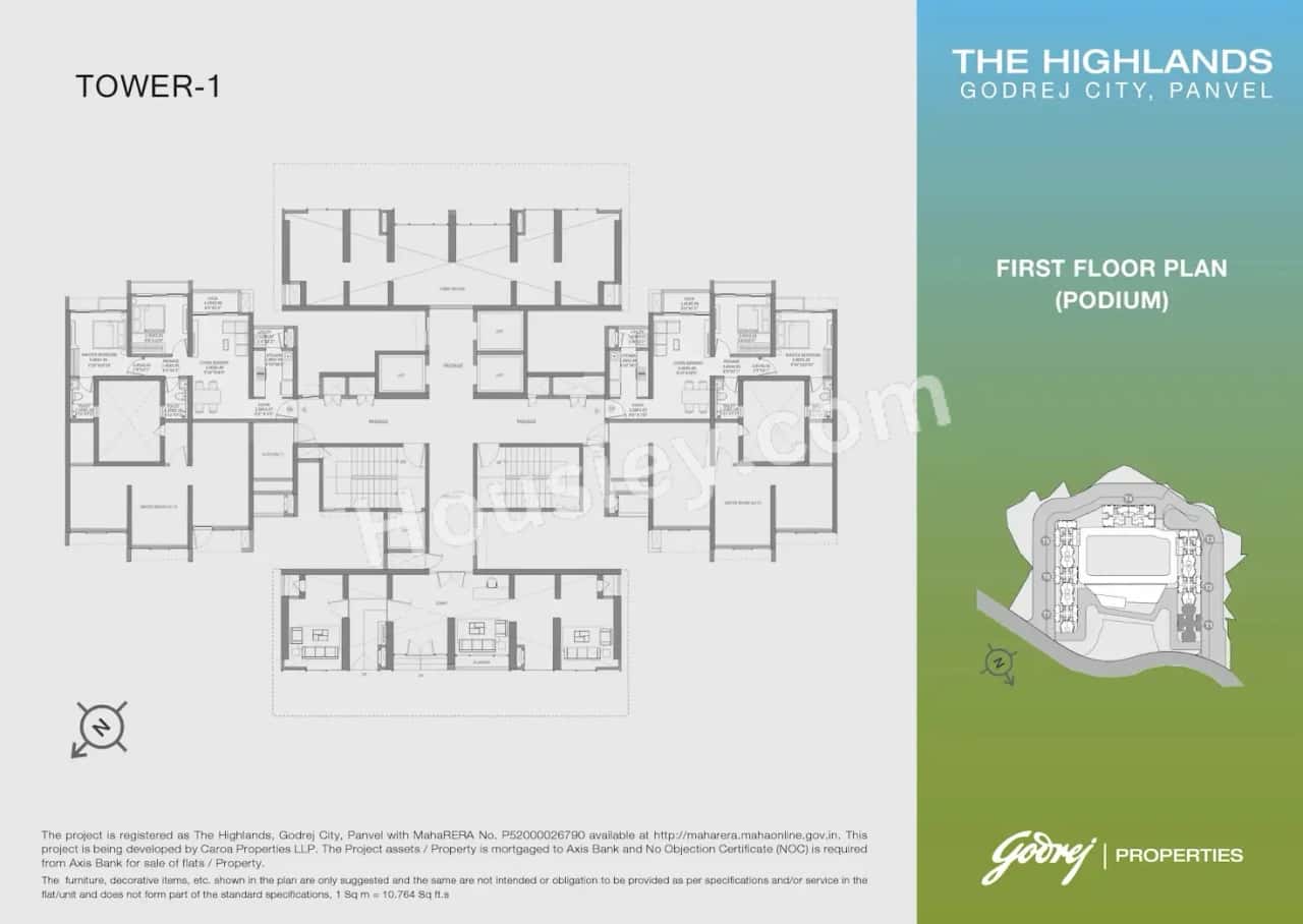 Godrej Highlands Floor plan 1