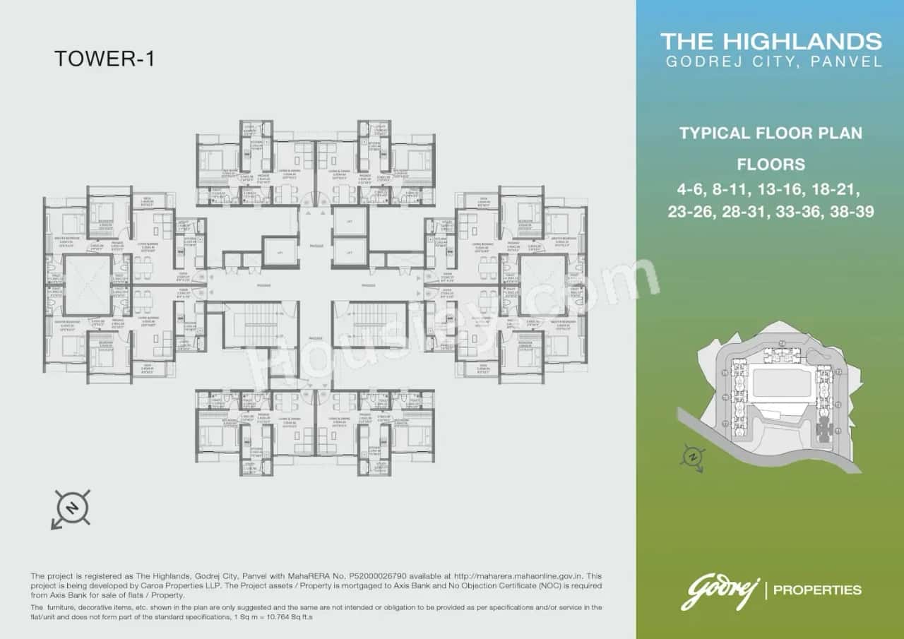 Godrej Highlands Floor plan 4