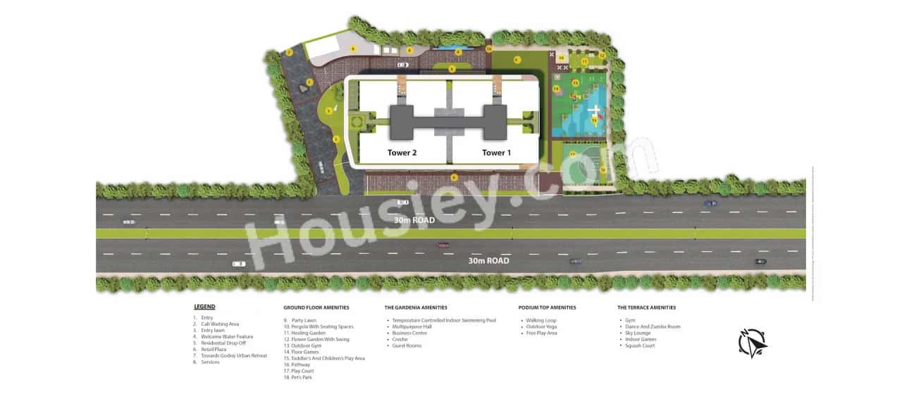 Godrej River Crest Floor plan 1