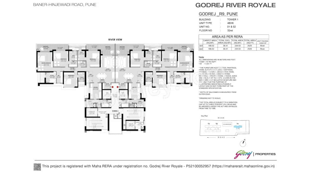 Godrej River Royale Floor plan 3