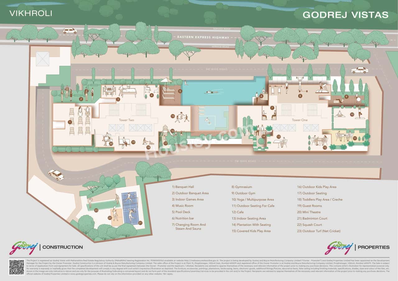 Godrej Vistas Floor plan 1