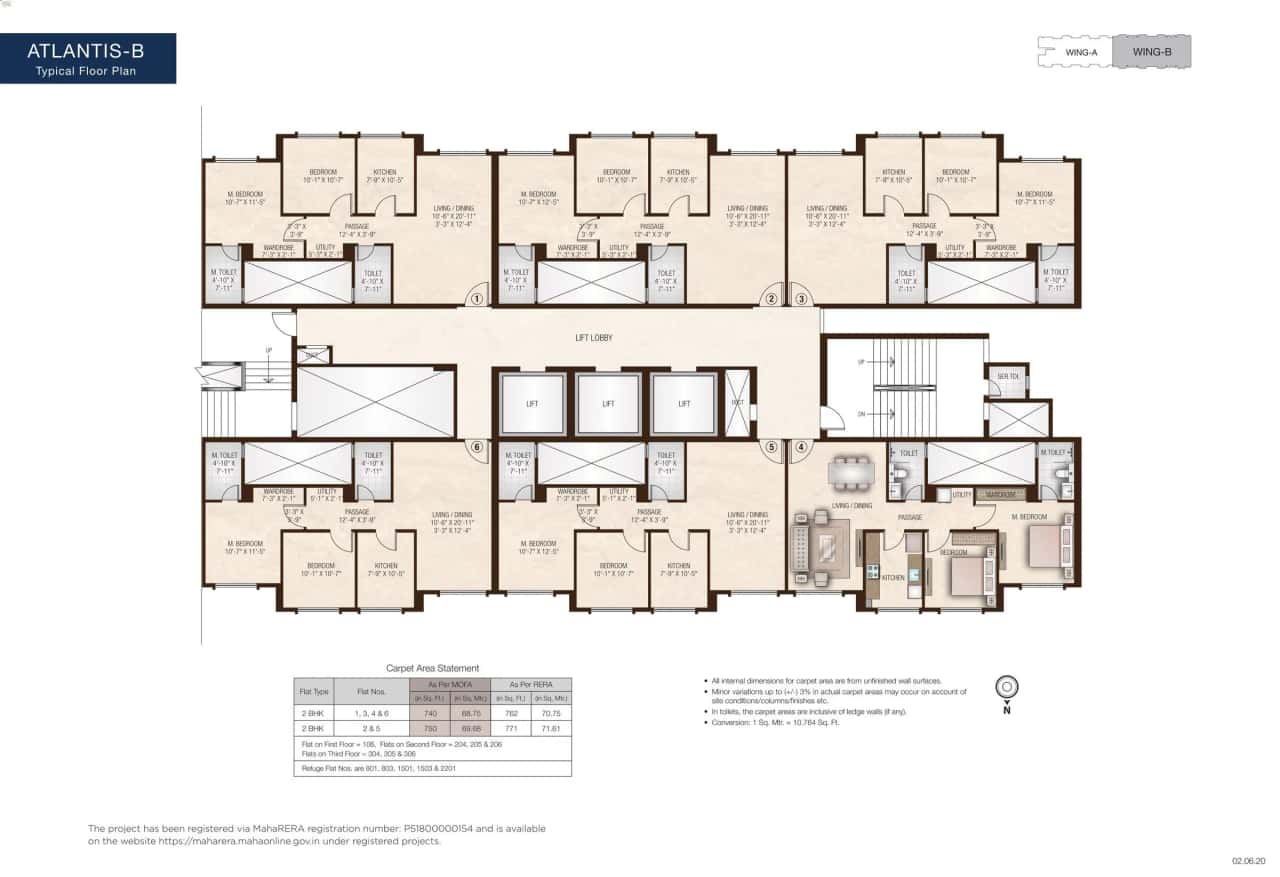 Hiranandani Atlantis Floor plan 1