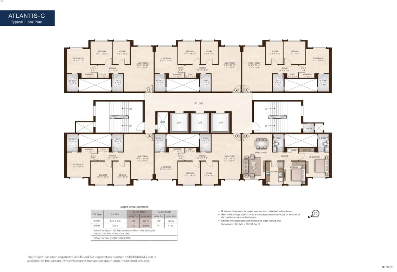 Hiranandani Atlantis Floor plan 2