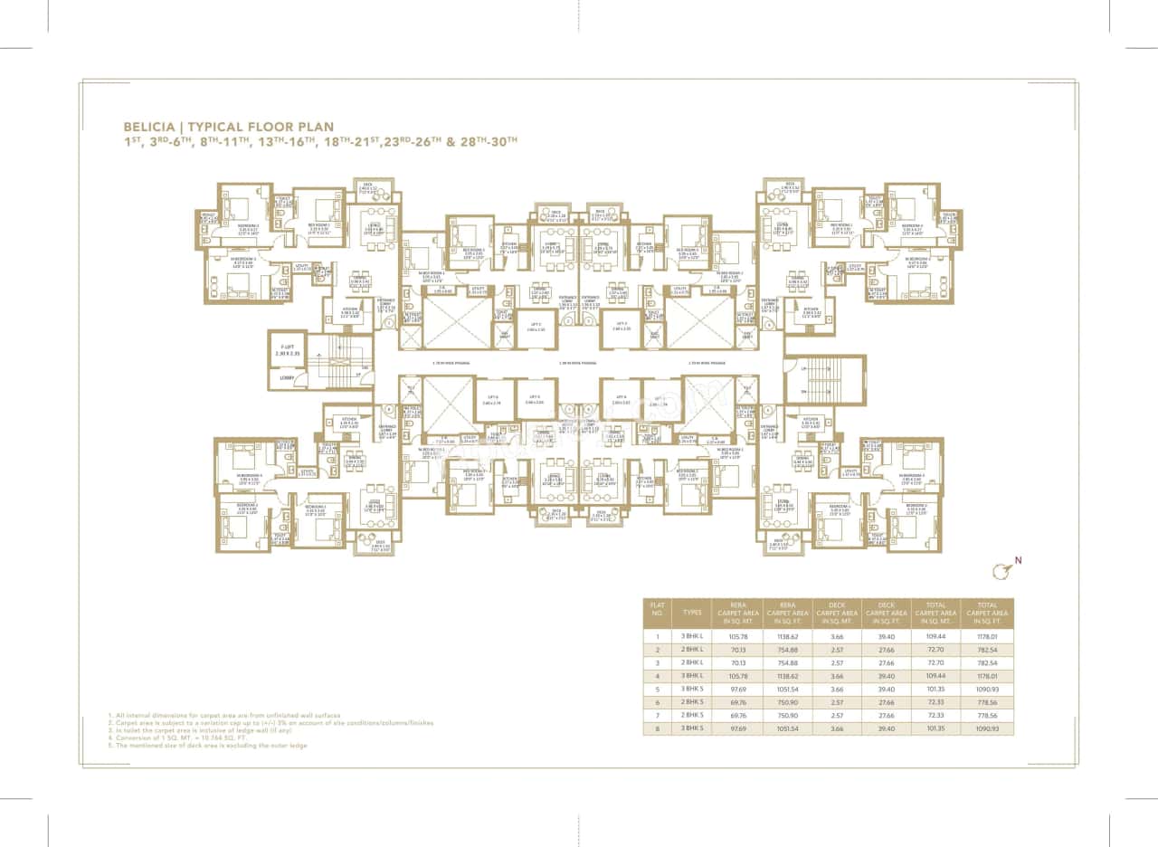 Hiranandani Belicia Floor plan 2