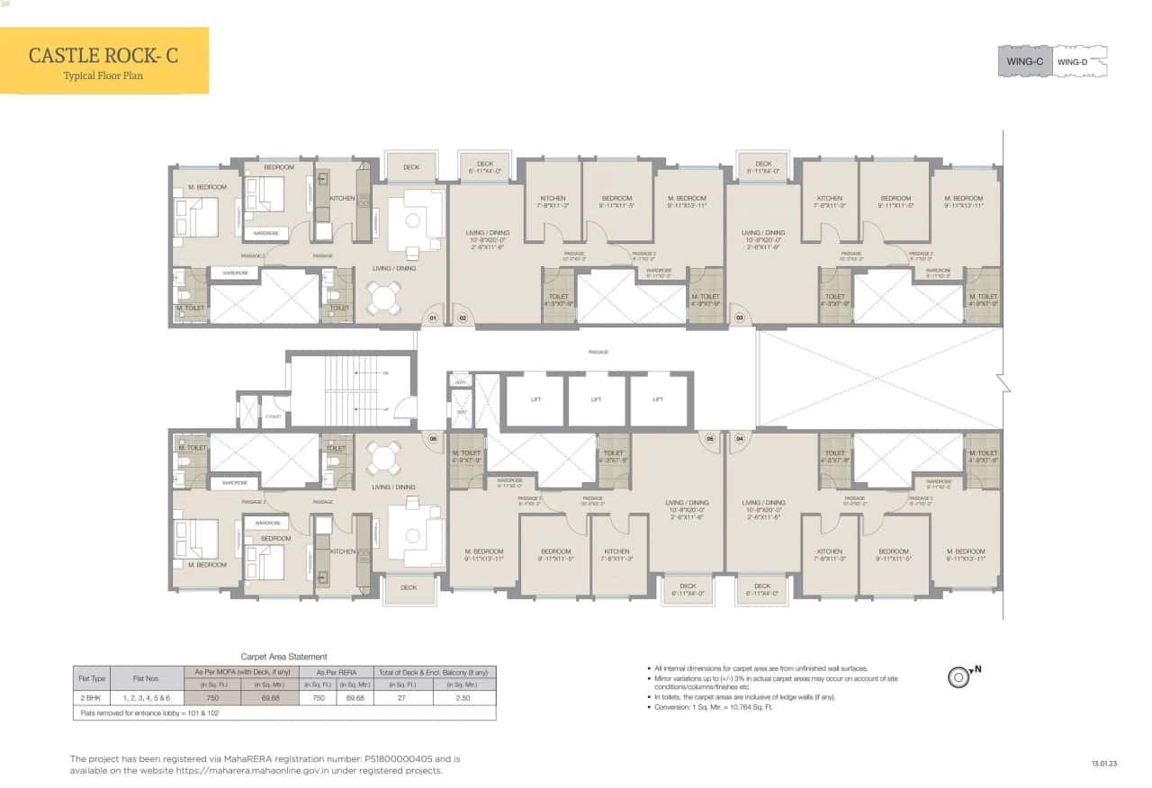 Hiranandani Castle Rock Floor plan 2