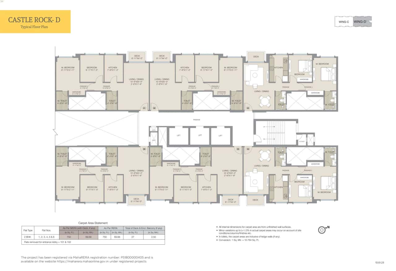 Hiranandani Castle Rock Floor plan 3
