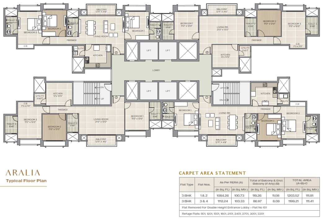 Hiranandani Estate Aralia Floor Plan