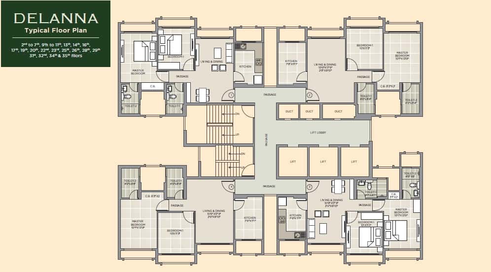 Hiranandani Estate Delanna Floor Plan