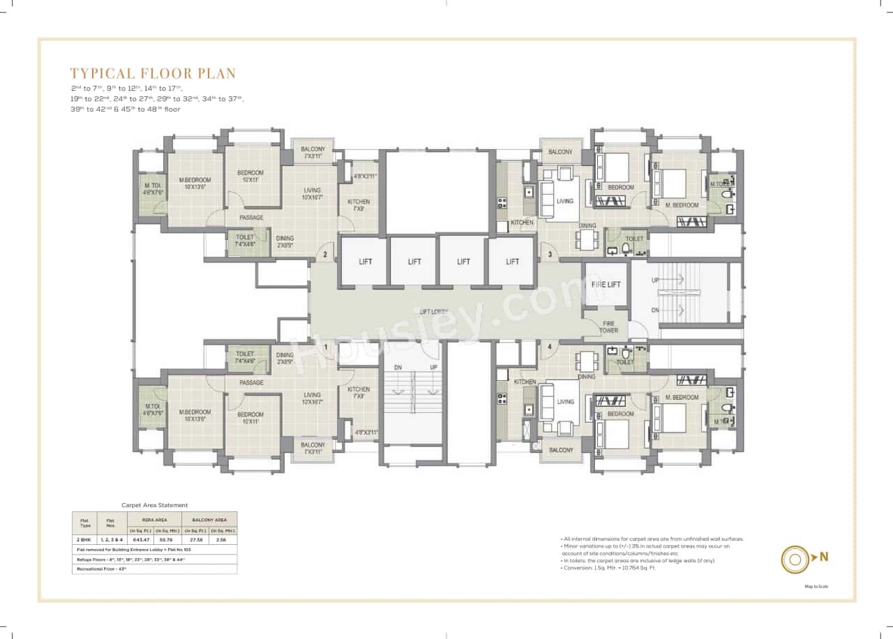 Hiranandani Falcon Floor Plan
