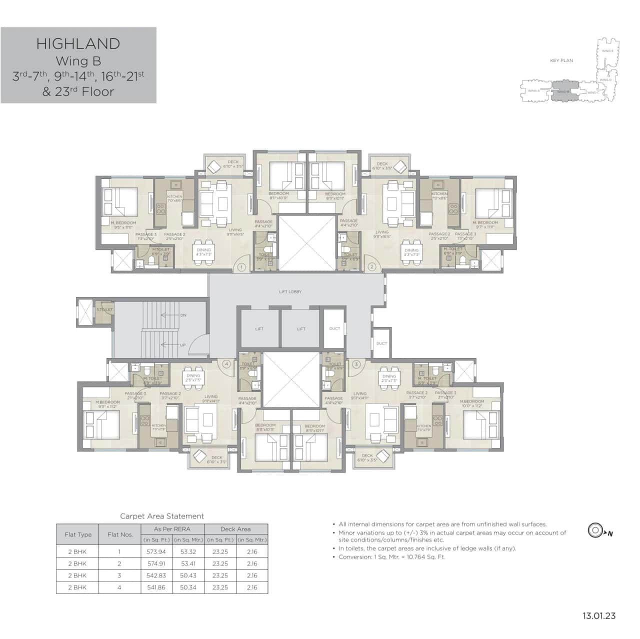 Hiranandani Highland Floor plan 1