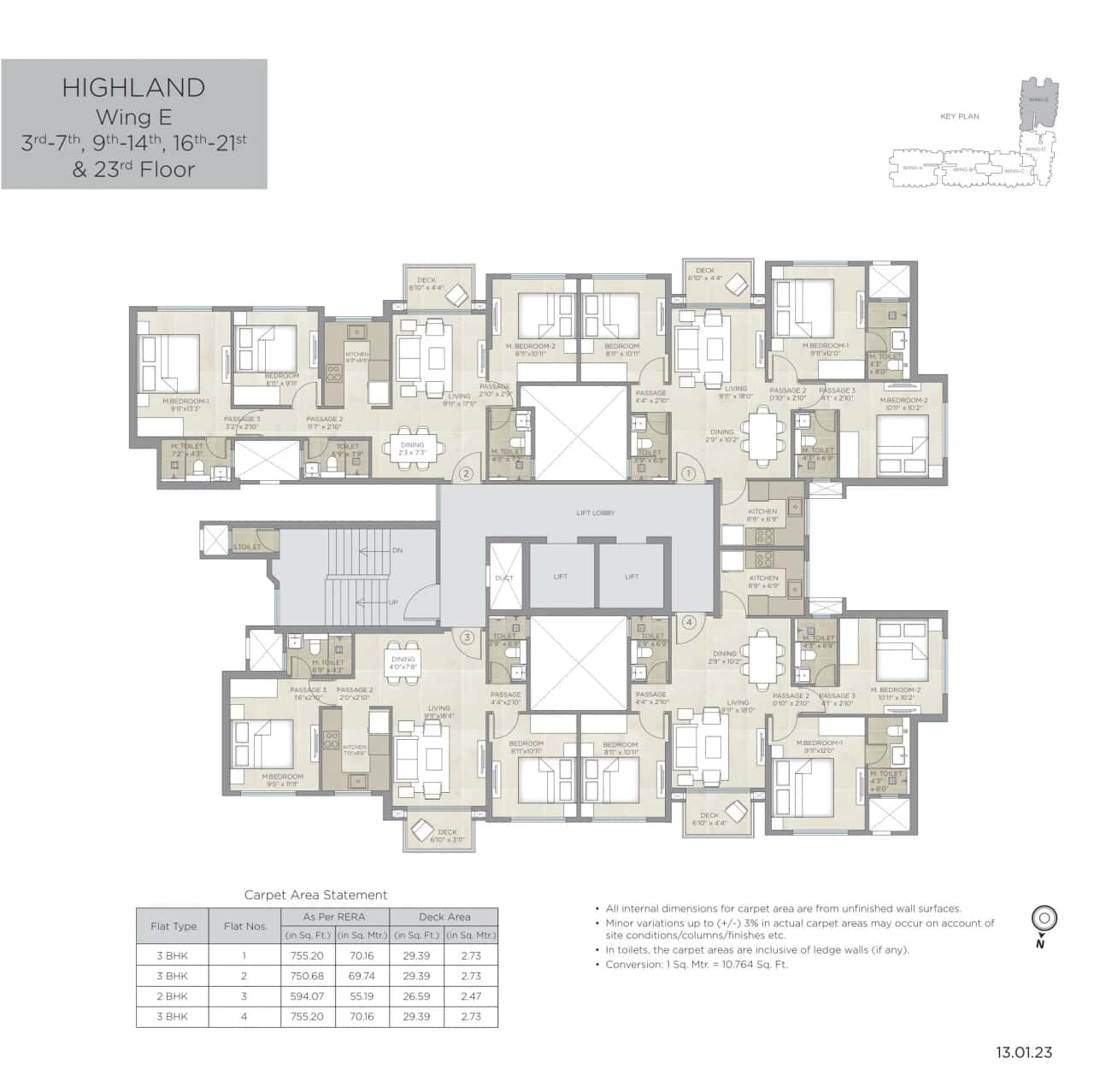 Hiranandani Highland Floor plan 5