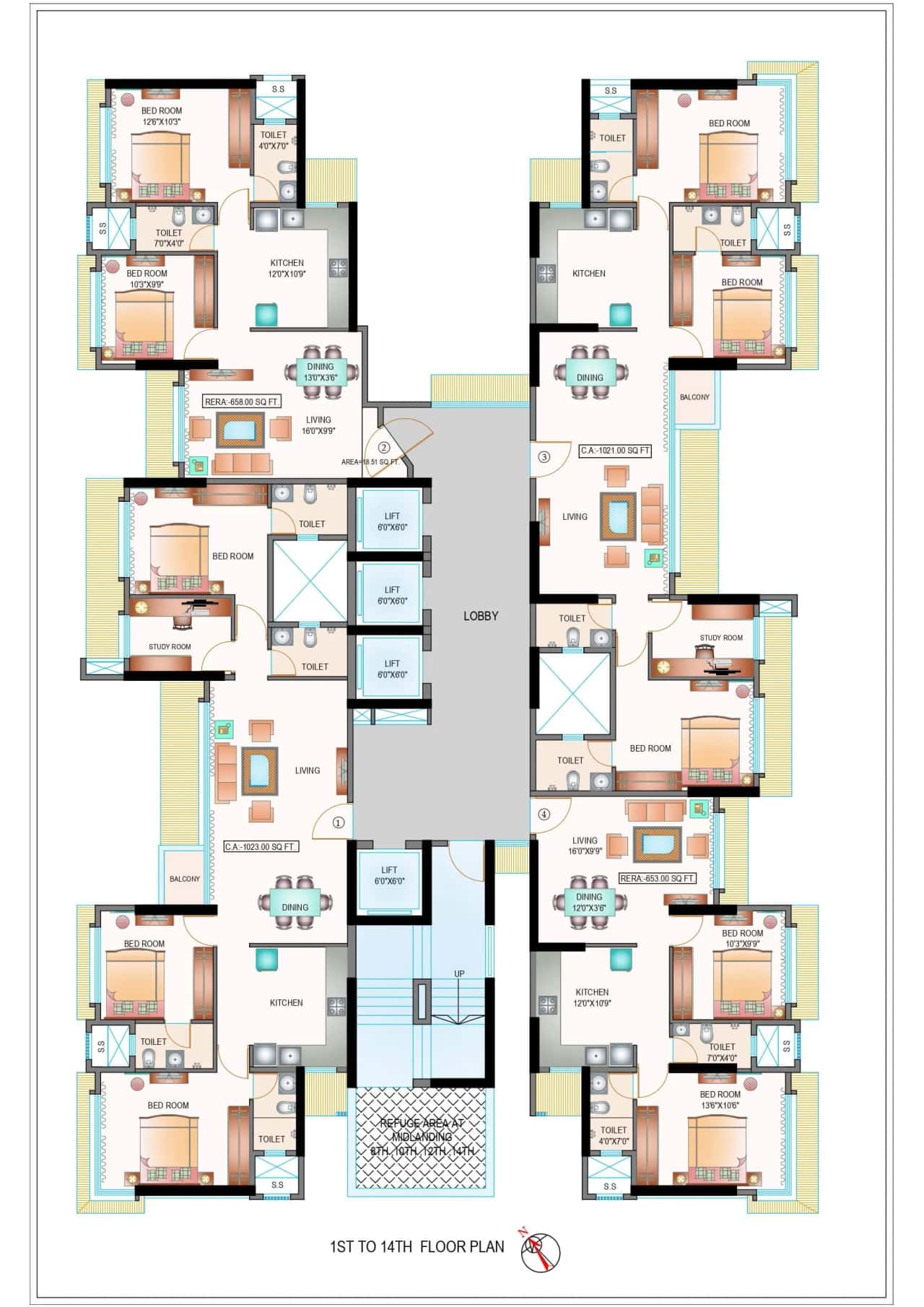 Je&Vee Madhuban Floor Plan