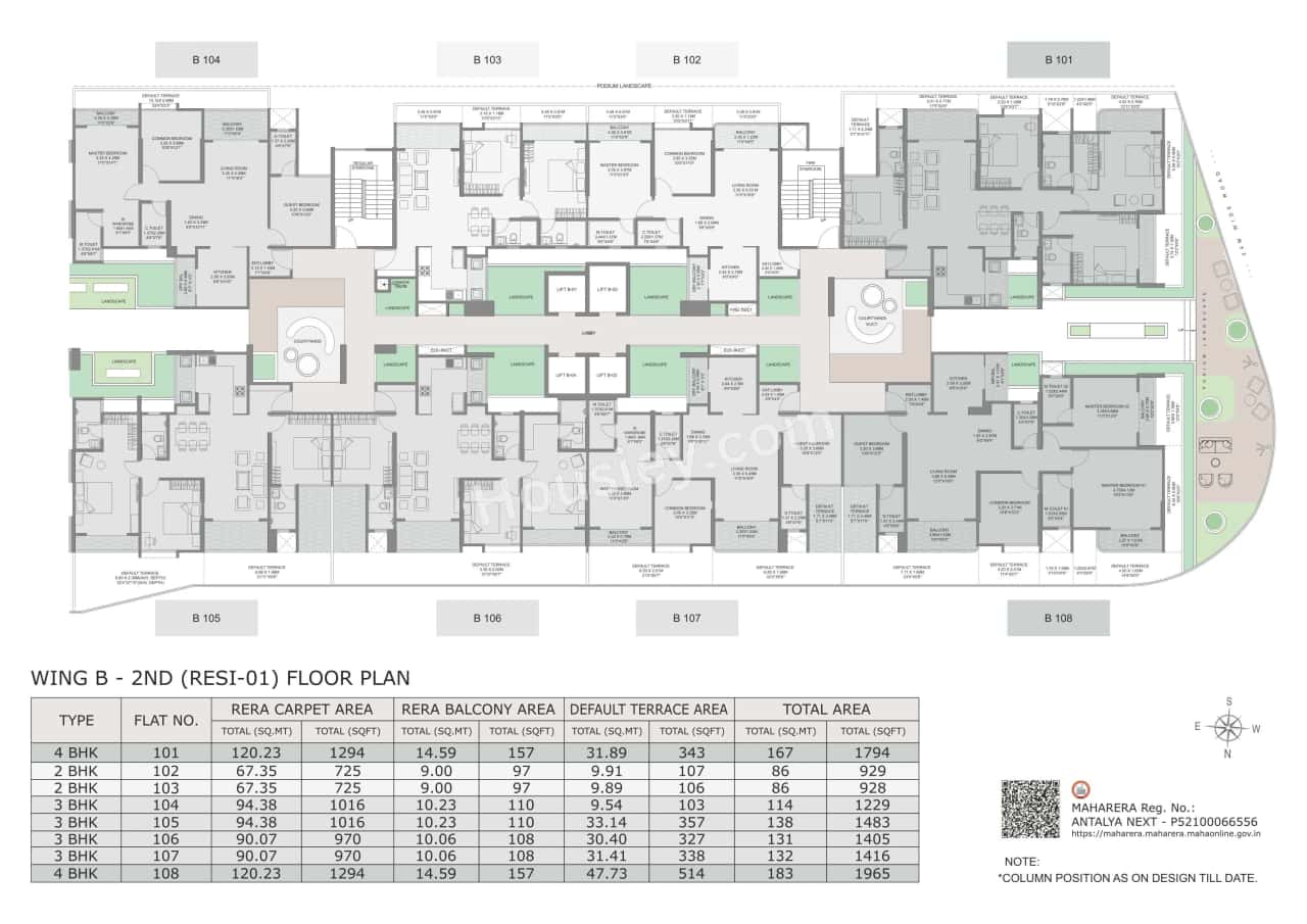 KLB 63 Tathawade Floor plan 2