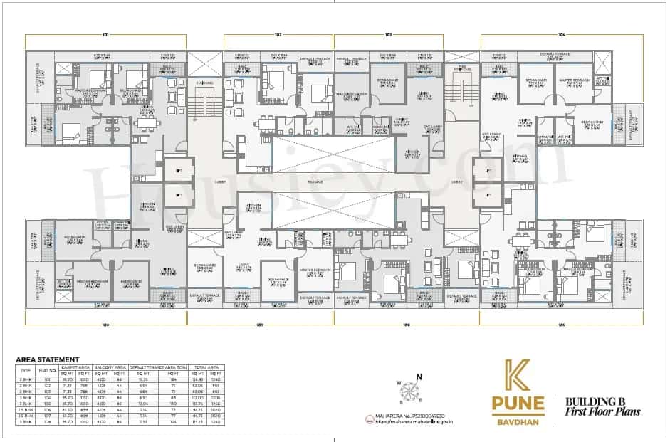 Unique K Pune Floor plan 4