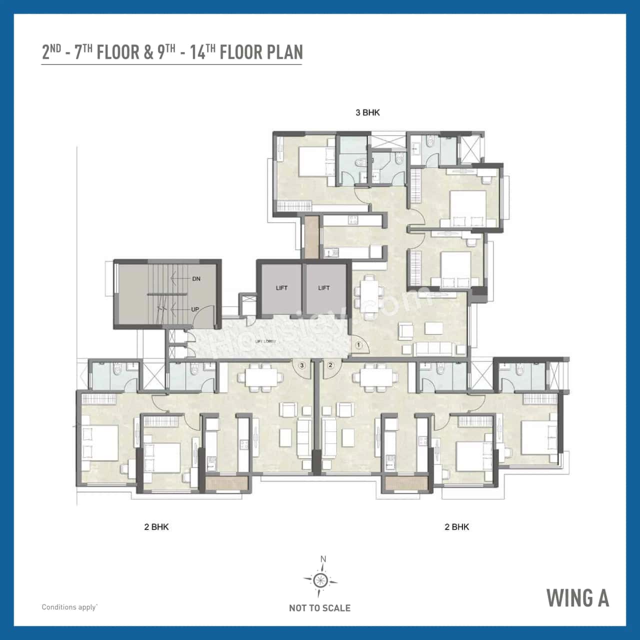 Kalpataru Bliss Floor plan 2