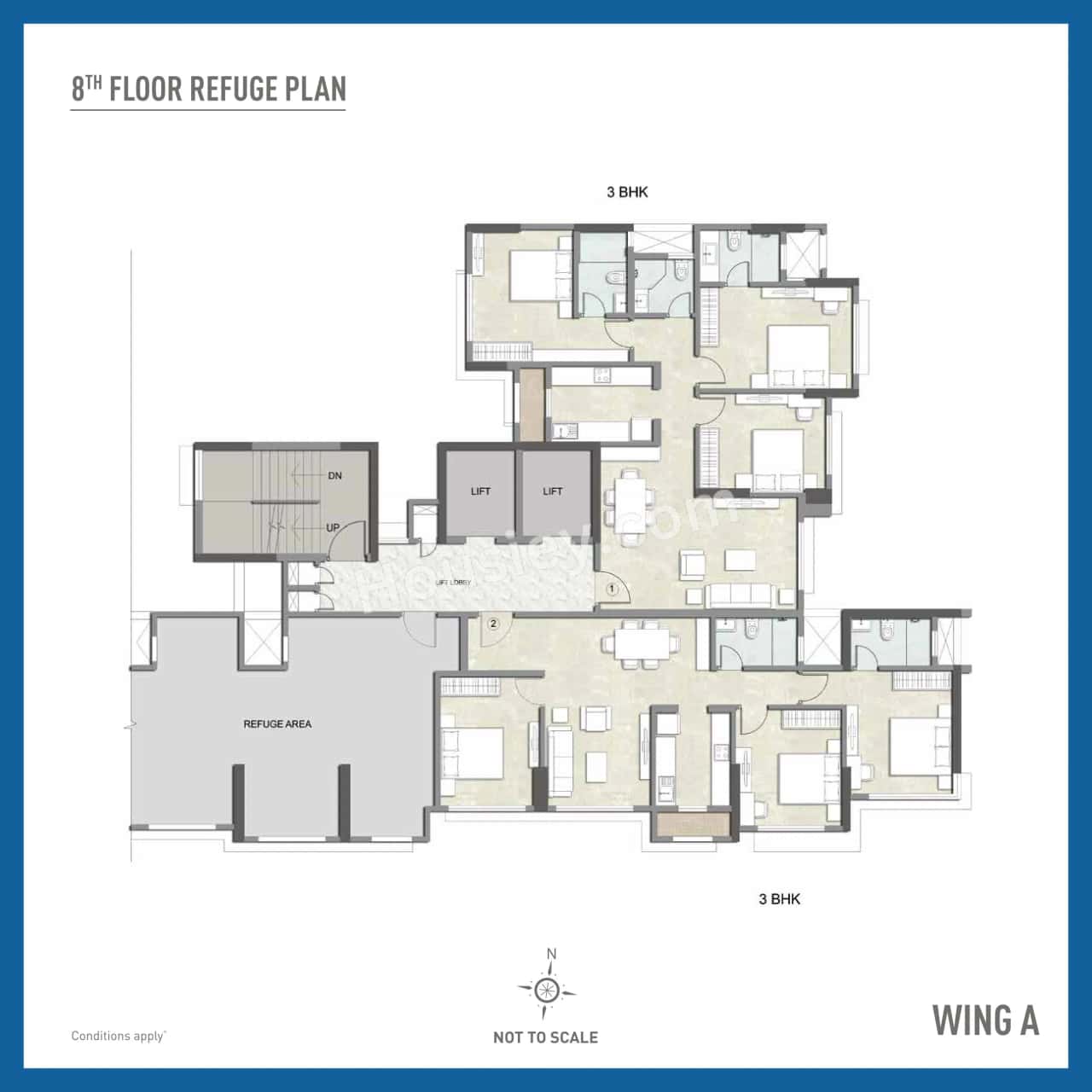 Kalpataru Bliss Floor plan 1
