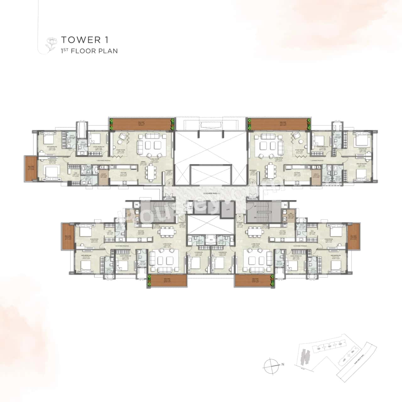 Kalpataru Blossoms Floor plan 2
