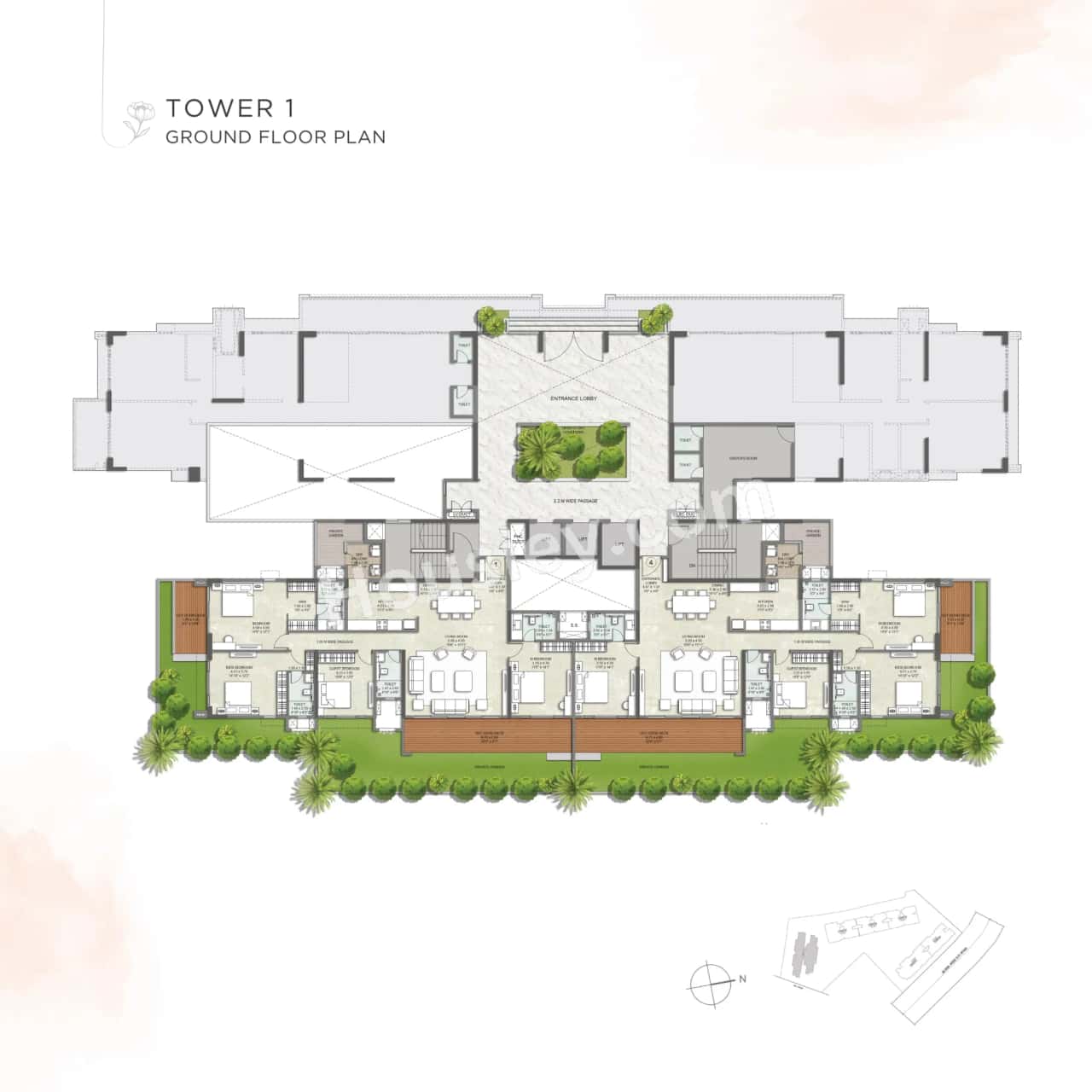 Kalpataru Blossoms Floor plan 1