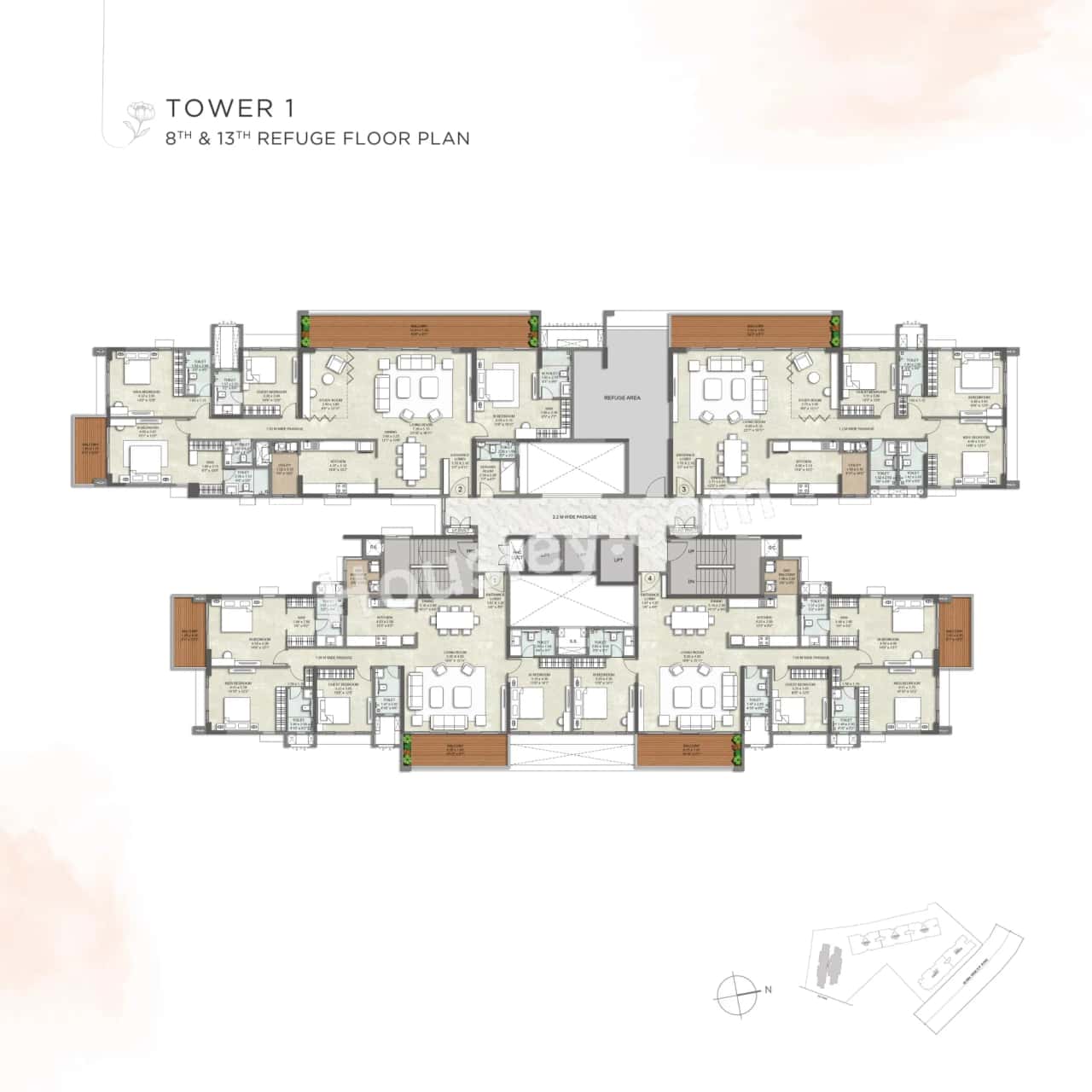 Kalpataru Blossoms Floor plan 3