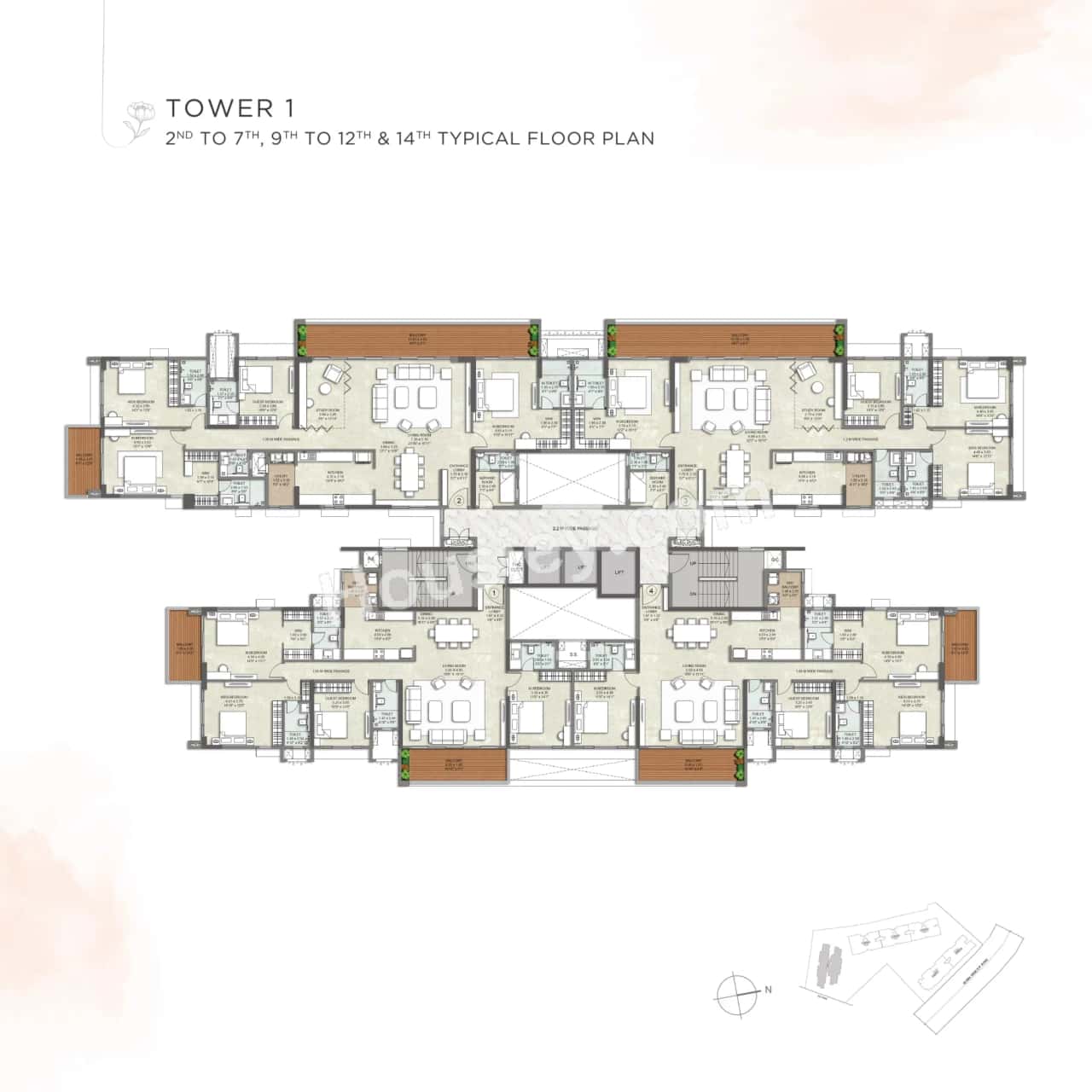 Kalpataru Blossoms Floor plan 5