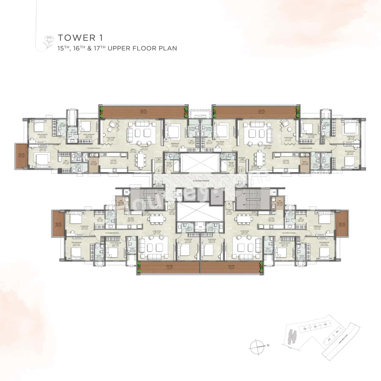 Kalpataru Blossoms Floor plan 4