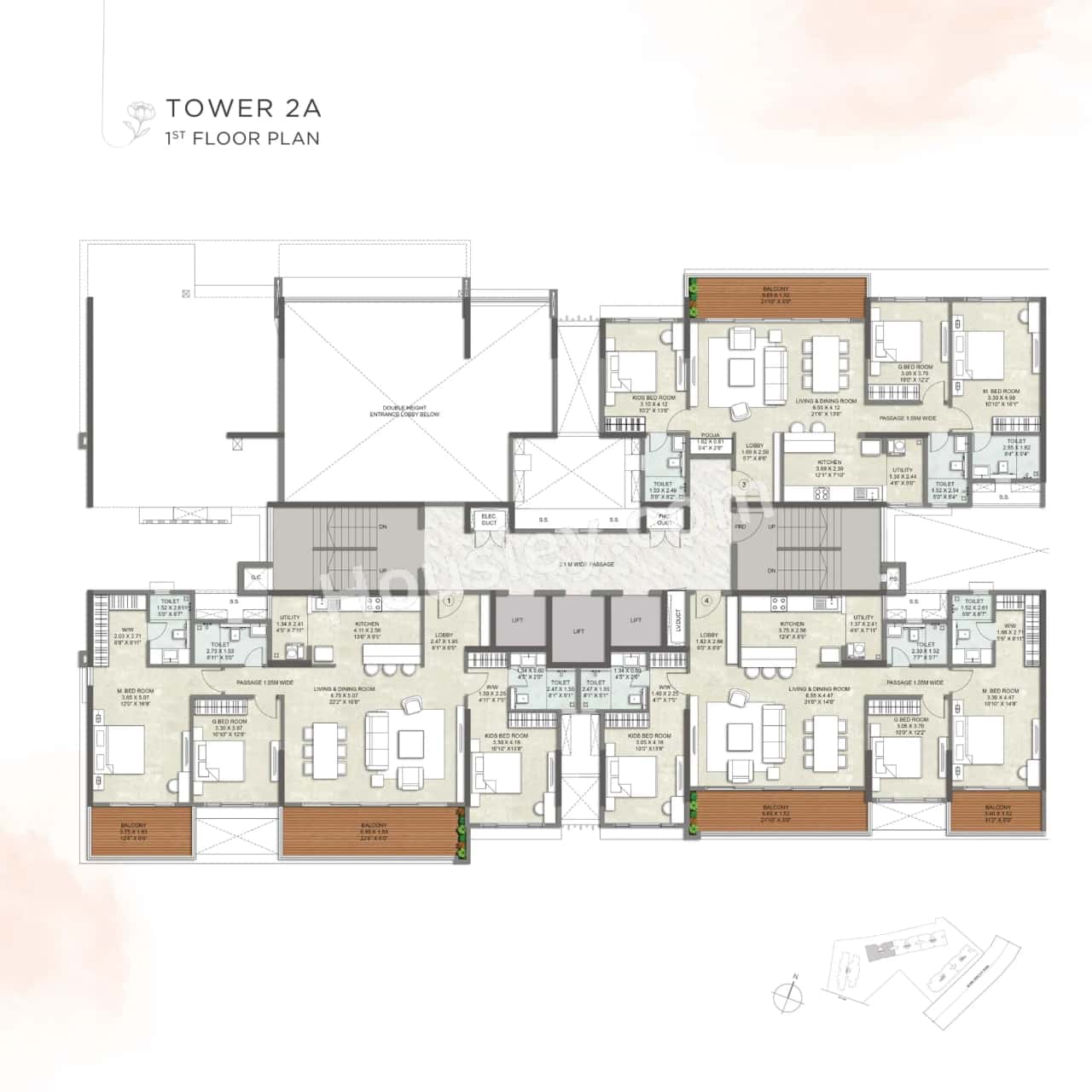 Kalpataru Blossoms Floor plan 6
