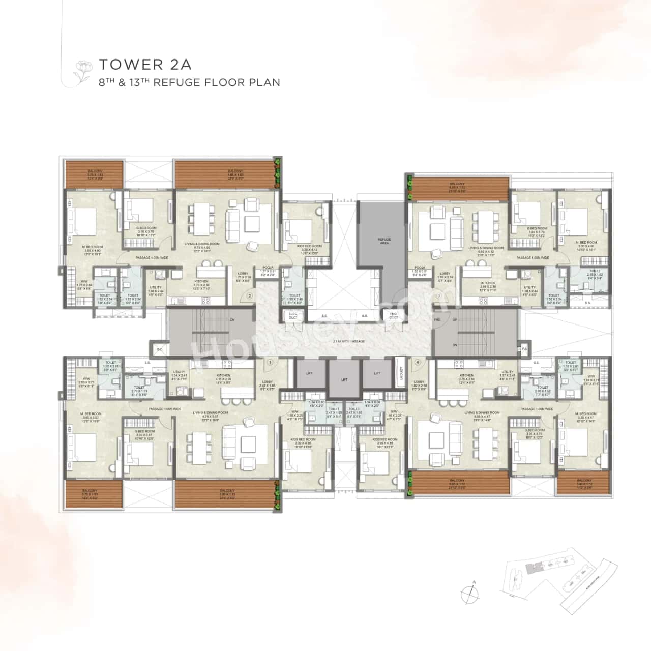 Kalpataru Blossoms Floor plan 7