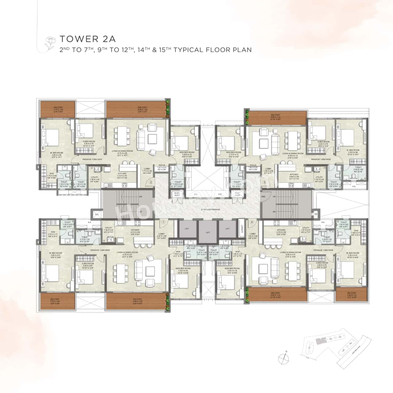 Kalpataru Blossoms Floor plan 8